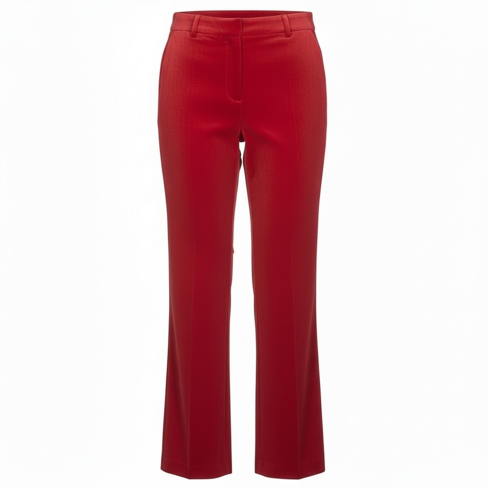 Maison d' Amelie Red Pants Woman size 8 Soft velour like Trouser NWOT